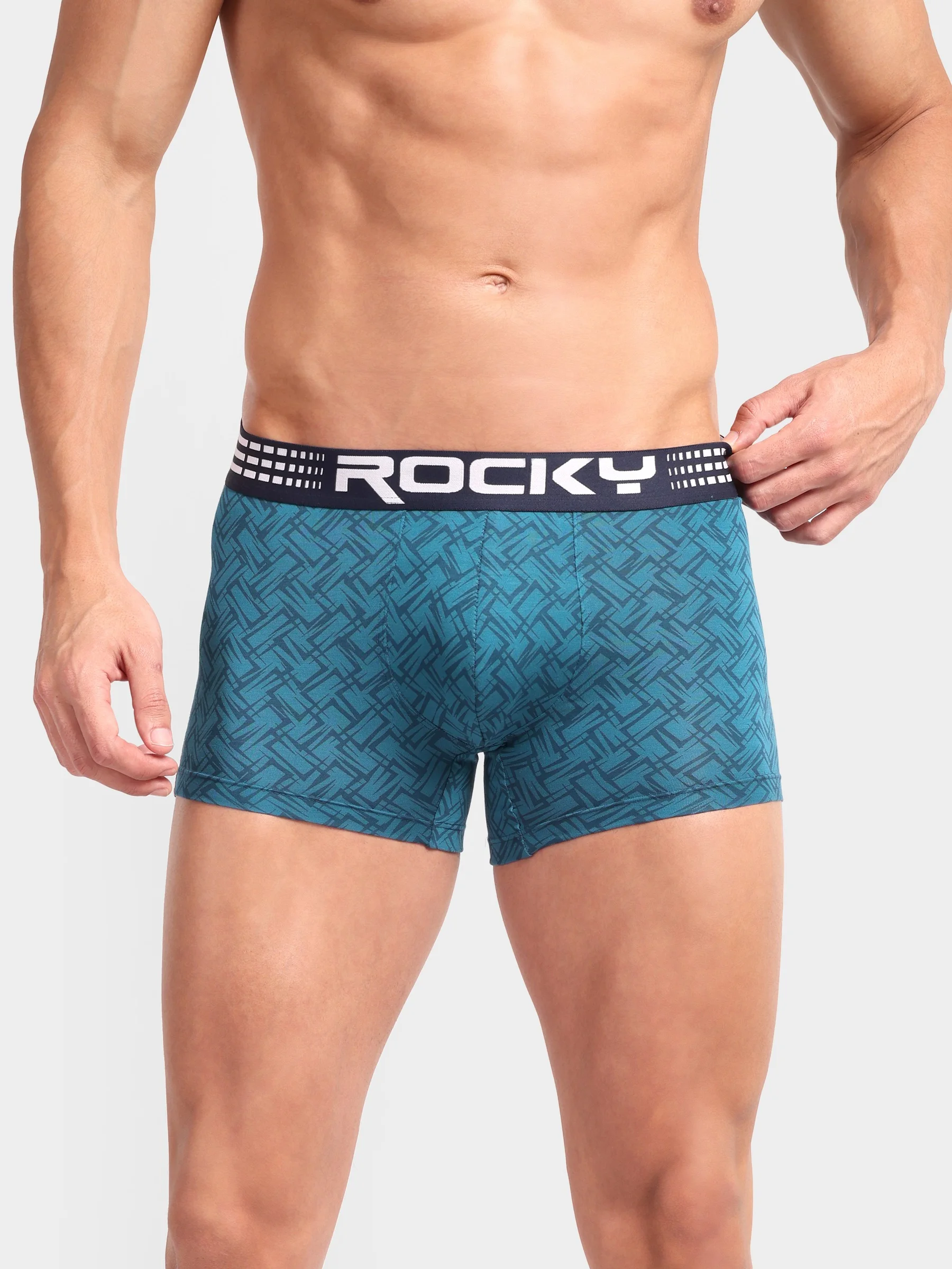RANJIT Rocky Flash Modal Trunk - Printed Top Elastic - Image 2