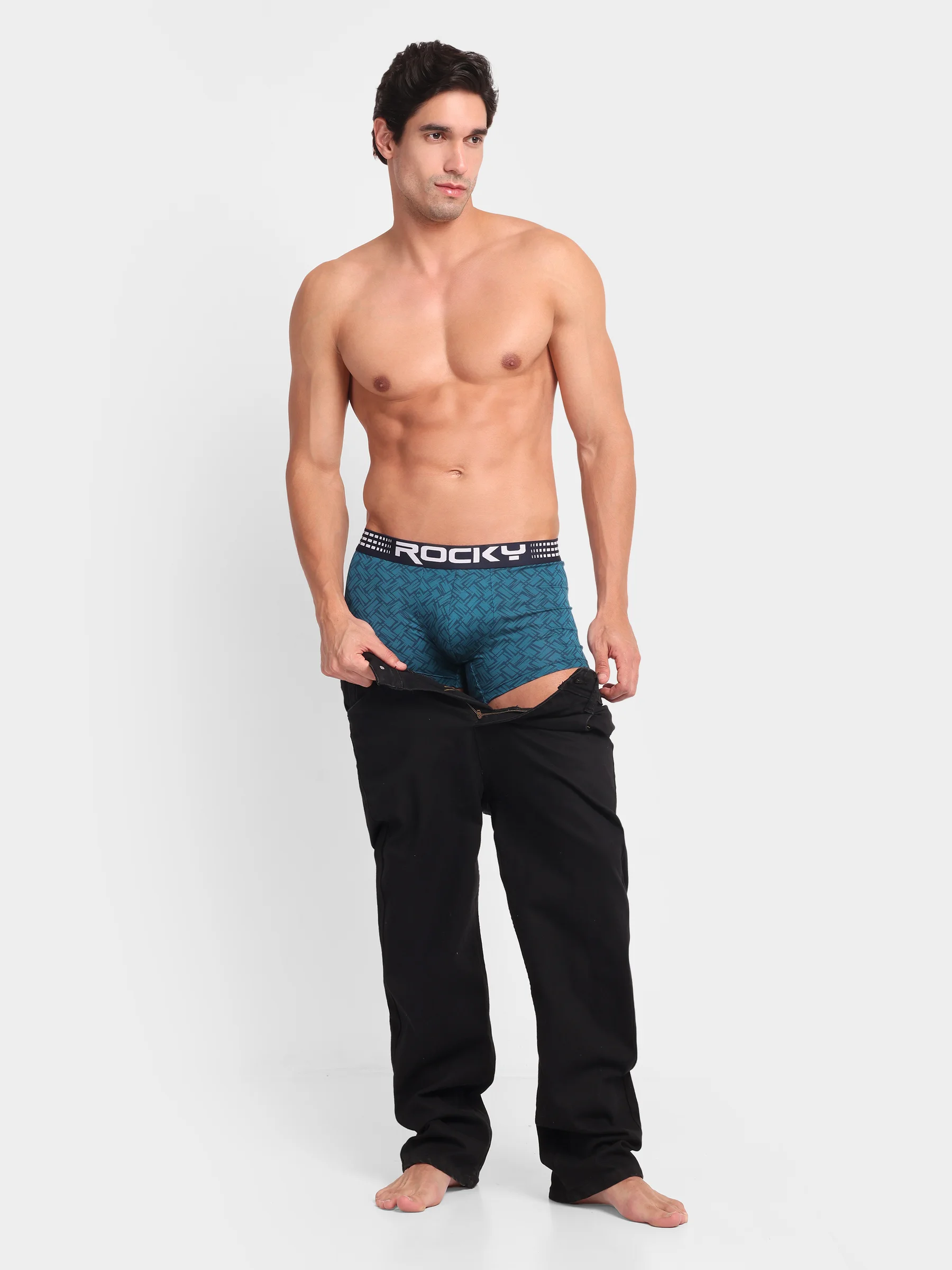 RANJIT Rocky Flash Modal Trunk - Printed Top Elastic - Image 6