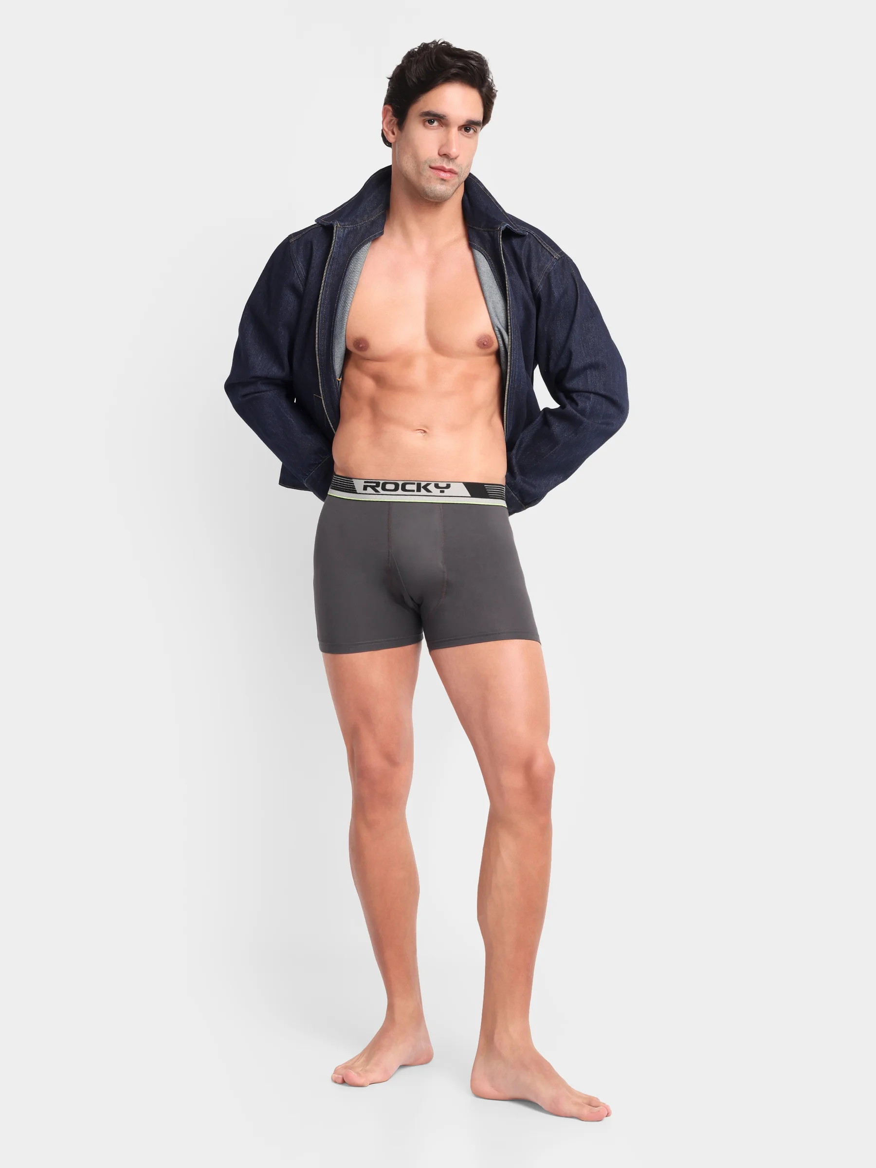 RANJIT Rocky Micra Lycra Trunk - Plain Top Elastic - Image 6