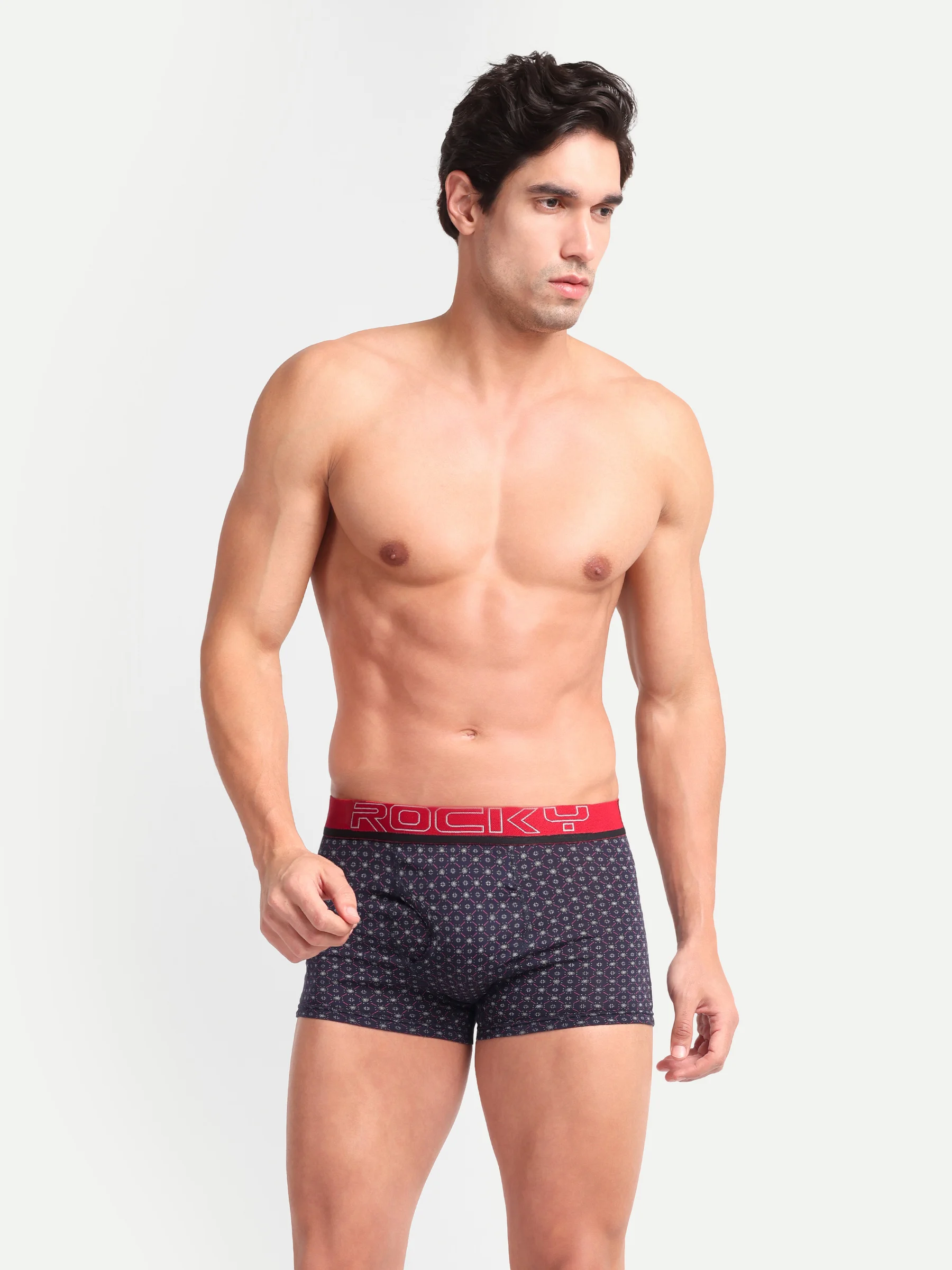 RANJIT Rocky Polo Printed Semi Long Trunk - Top Elastic