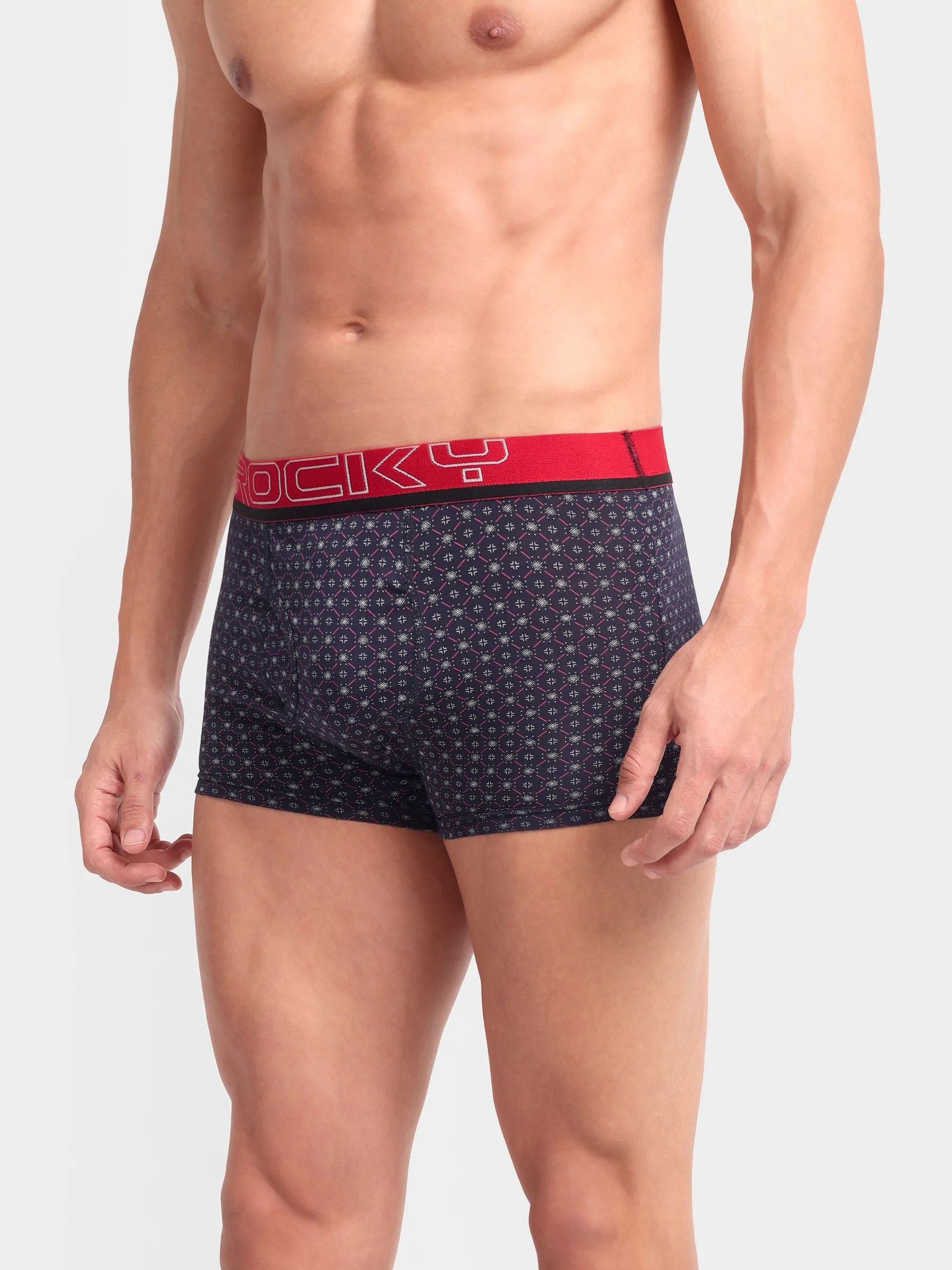 RANJIT Rocky Polo Printed Semi Long Trunk - Top Elastic - Image 3