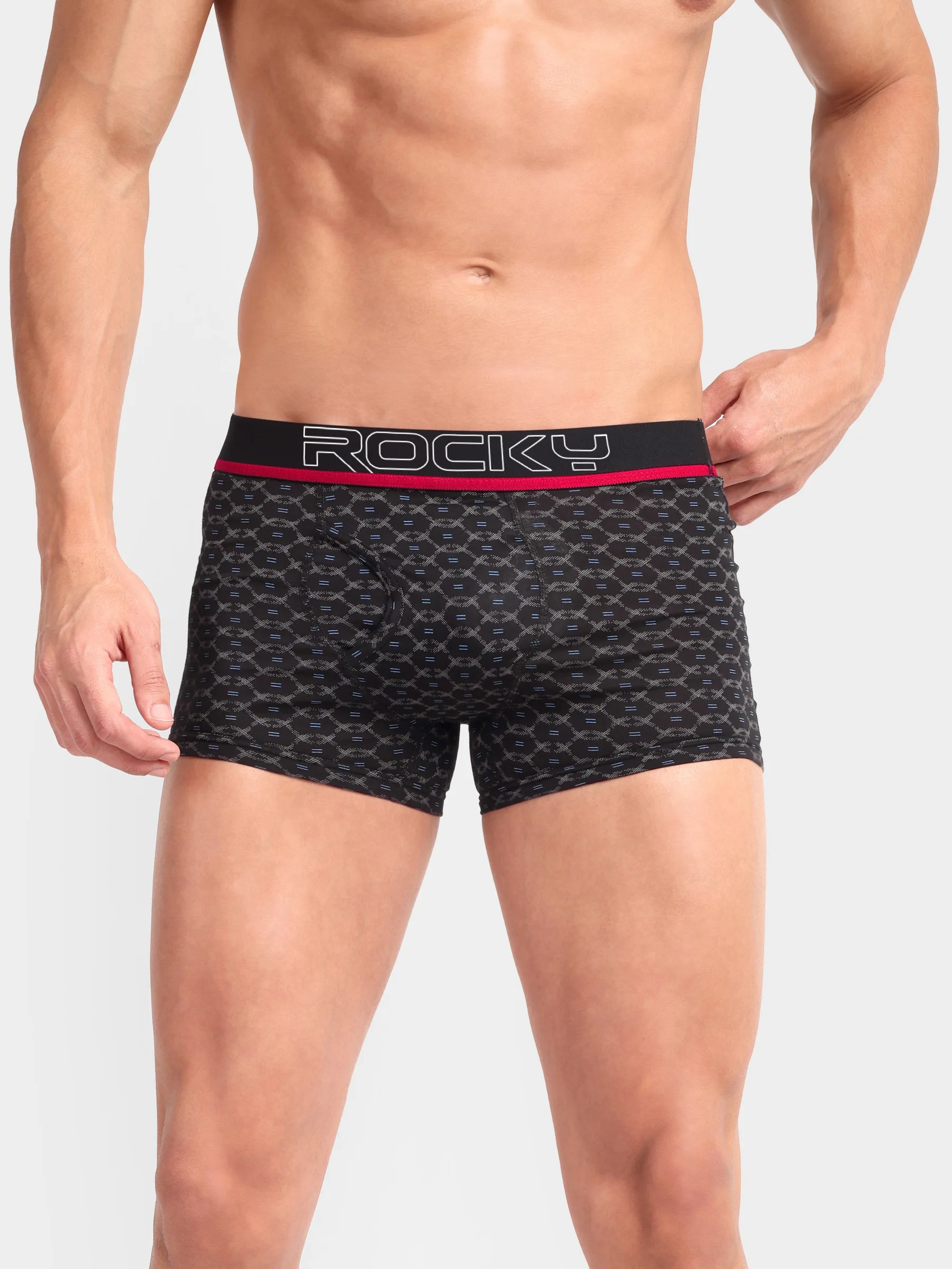 RANJIT Rocky Polo Printed Semi Long Trunk - Top Elastic - Image 9