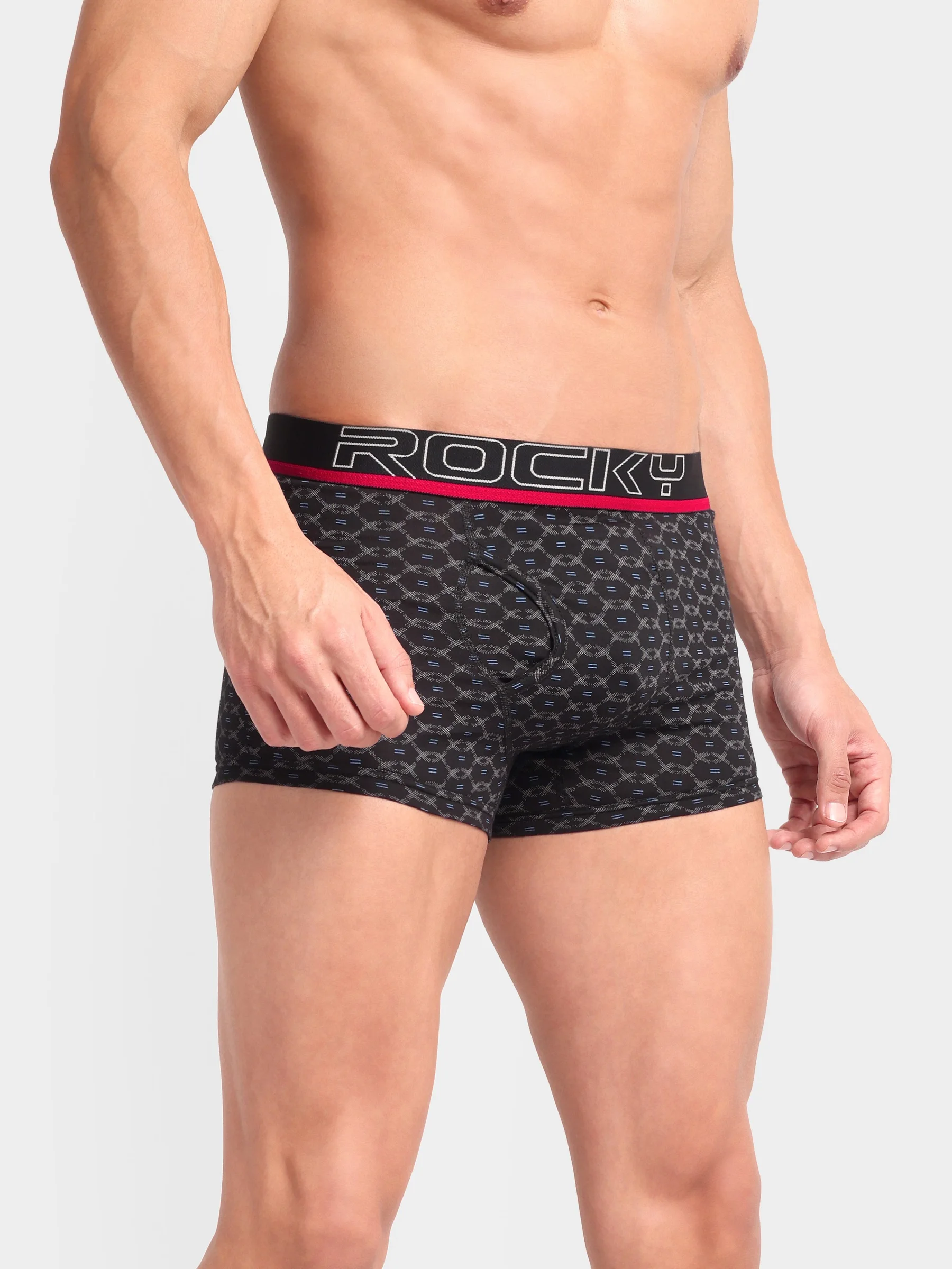 RANJIT Rocky Polo Printed Semi Long Trunk - Top Elastic - Image 10