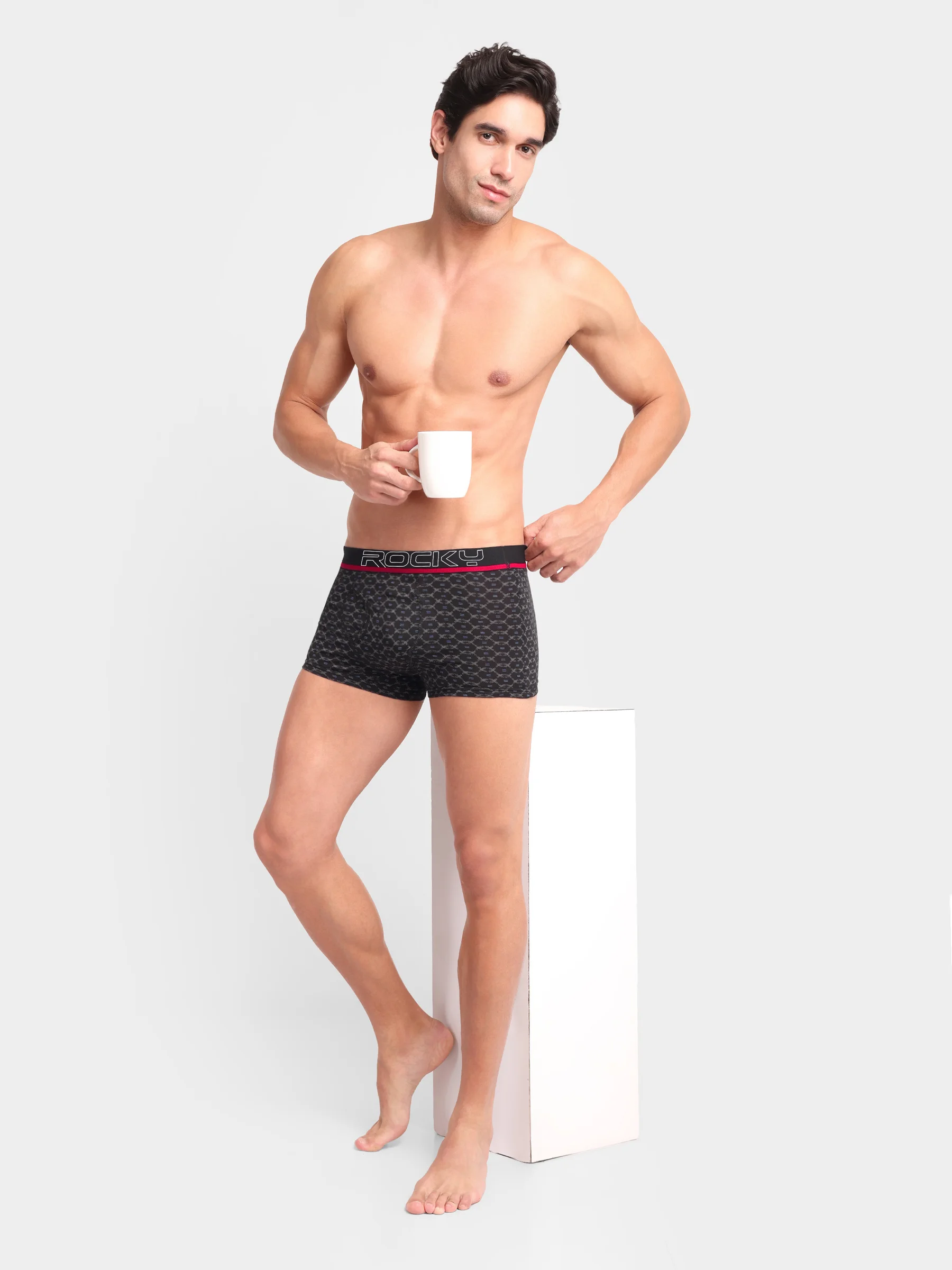 RANJIT Rocky Polo Printed Semi Long Trunk - Top Elastic - Image 13