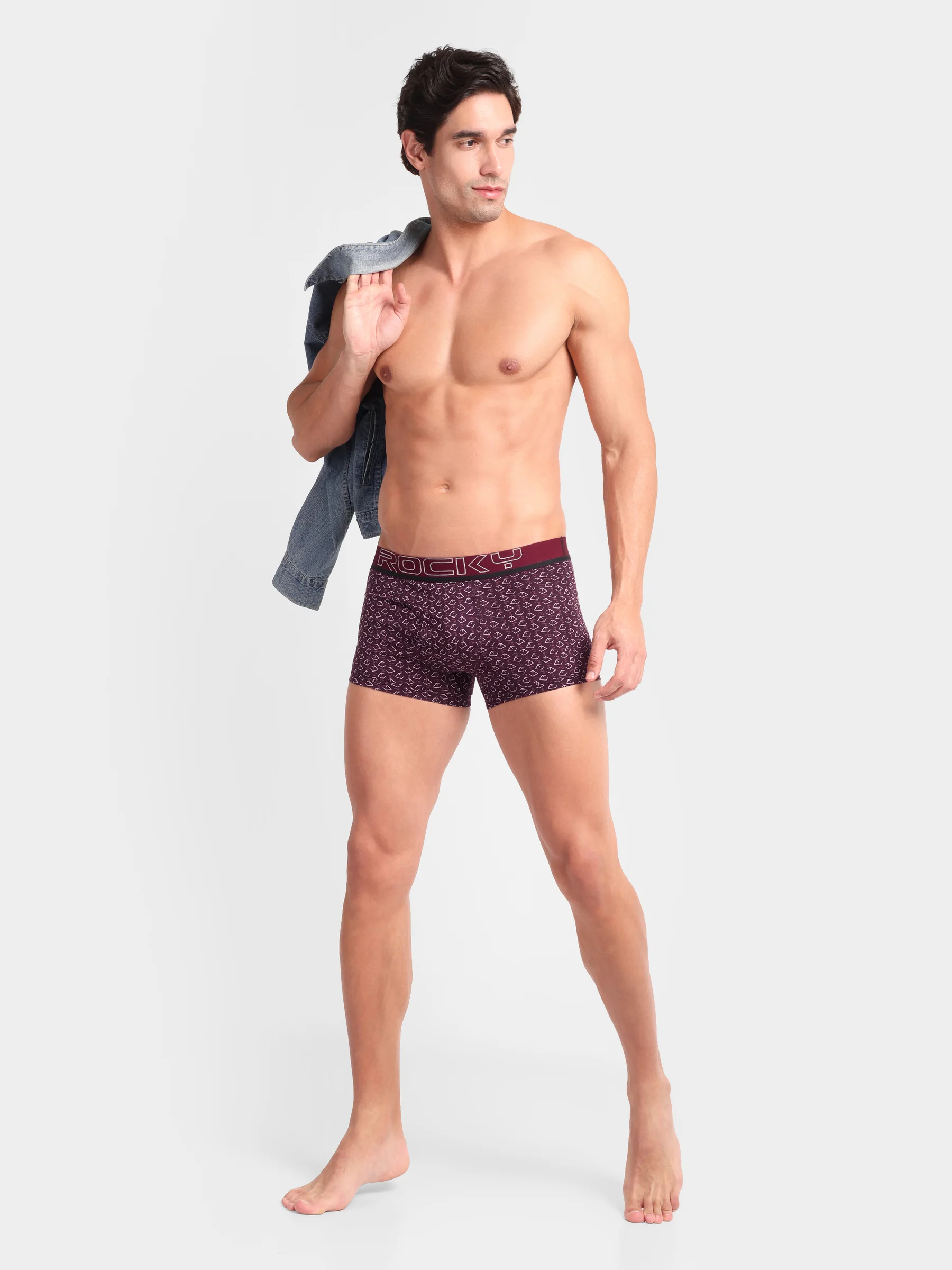 RANJIT Rocky Polo Printed Semi Long Trunk - Top Elastic - Image 20